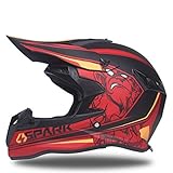 Material del casco: Abs OME&QIUMEI Cross Off Road Casco para Motocicleta Dirt Bike Helmet Downhill Bike Helmet