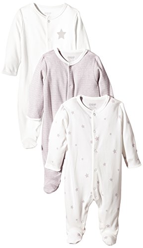 Mamas and Papas Unisex Baby 3-Pack Millie and Boris Bodysuit, Multicoloured, 6-9 Months