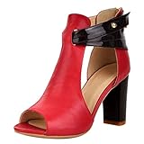 5 Sandalia Tacon Mujer 2019 Verano Kanlin1986 Zapatos de Baile Latino Mujer Tacón Ancho Botines Chelsea Botas Zapatos de Tacón Zapatos de Boca de Pescado