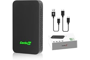 Carlinkit 5.0 CarPlay inalambrico y Android Auto inalambrico,2025 Upgrade CarPlay Android Auto Wireless Adaptador,For para Coches equipados con CarPlay y Android Auto(año de fabricación: 2016 a 2025)