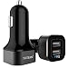 Produktbild Top Rating Auto Ladegerät, YCCTEAM Zwei USB Kfz Ladegerät Autoladegerät Car Charger Auto Adapter 4.8A / 24W für iPhone, iPad, Tablets, Smartphone, Navi u.a. USB-Geräte