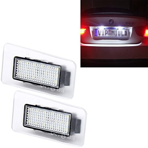 DIMDIM LED License Plate Light with 18 SMD-3528 Lamps for Hyundai,2W 120LM,6000K, DC12V 2PCS