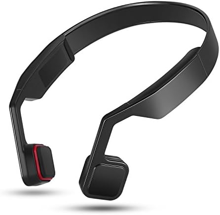 Lian LifeStyle Open Ear Wireless Bone Conduction Headphones, Bluetooth V4.2 Earphones Wireless Sports Headset Built-in Mic Sweatproof for iPhone, Android, All Other Bluetooth Enabled Devices (R3 Black)