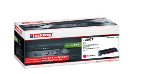 edding 18-2007 Tonerkartusche EDD-2007, Ersetzt: HP Q6003A, 2000 Seiten, magenta