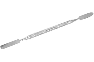 Broco De composición doble del acero inoxidable del maquillaje de la cicatriz Cera Espátula Aplicador Efectos especiales FX Tool (L)