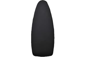 ‎FOXYDRY Foxydry Wyściełany czarny pokrowiec na deskę do prasowania, miękki pokrowiec na deskę do prasowania 108x48 cm