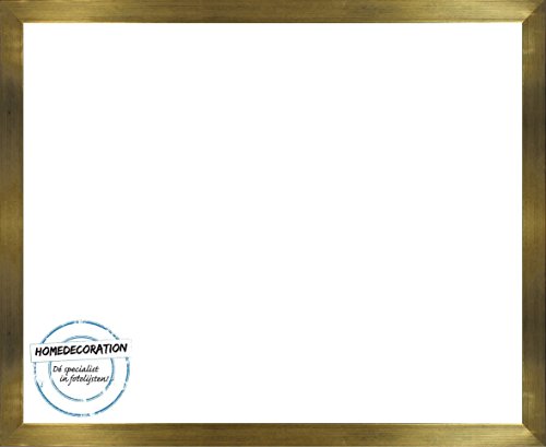 Lund Massivholz Bilderrahmen Fotorahmen 60 x 160 cm f Puzzle In 12 verschiedenen Farbvarianten 160 x 60 cm hier: Gold mit Acrylglas Antireflex 2 mm