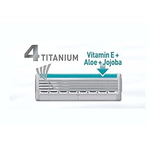 Wilkinson Sword Quattro Titanium Sensitive Blades Titanium Sensitive. 4 Piece 4 pieces. - Image 4