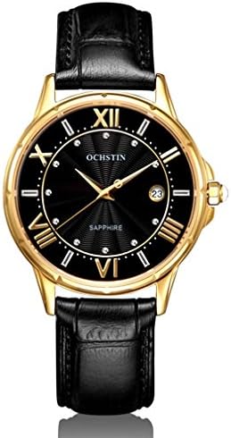 Women Watch Quartz Watch Calendar Business Casual Roman Numerals 30M Waterproof Leather Strap , D