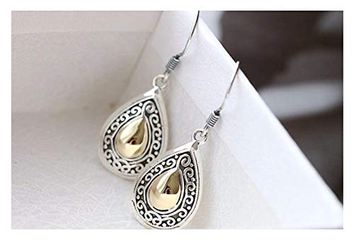 Preisvergleich Produktbild MTWTM Reines Silber Ohrringe Retro Lady Ohrringe Ohrringe Persönlichkeit Einfachheit Kreativität high-end Wasser Tropfen-förmigen Ohrbügel