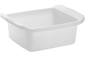 GIO'STYLE Giostyle Bacinella Rettangolare, Capacità 10 Lt, Bianca