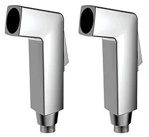 Snowbell Drizzle Cubix chrome plated Health Faucet Head - Set of 2 (silver)