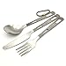 Produktbild Outdoor Camping Ultralight Titanium Tableware Knife and Titanium Fork Spoon Cutlery Only 46.2g