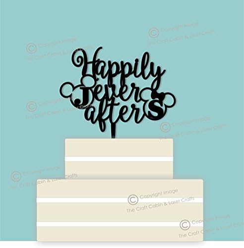 Disney Personalised ''Happily Ever After'' Wedding Cake Topper, Couple, Engagement, Anniversary