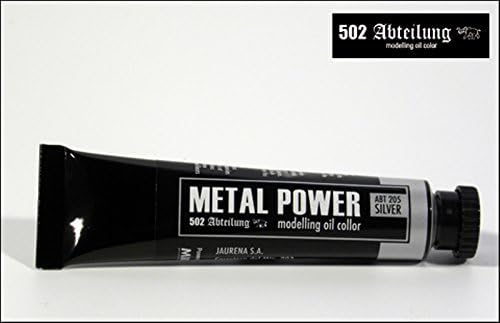 Mig Productions502 Abteilung Oils Colors - Metal Power Silver #ABT-205 by Mig Productions