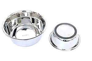 Bow Wow Stainless Steels Feed Bowl with Anti Skid Ring (4750 ml)