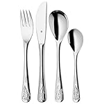 WMF 1291556040 Kinderbesteck 4-teilig "Zwerge", poliert - Besteckteile mit individueller Gravur auf Vorderseite