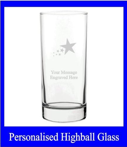 STAR HIGH BALL TALL LONG GLASS HB140 IN SILK LINED GIFT BOX