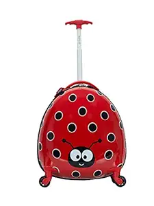 Rockland Jr. Kids My First Luggage-Polycarbonate Hard Side Spinner, Ladybug