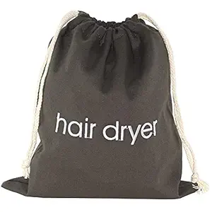 Hair Dryer Bag Cotton Drawstring hairdryer Storage Container for Makeup Tools, straightener 11.8 X 13.8 Inch Travel Cotton Organizer Cover for Home, Hotel