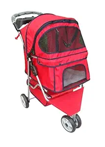 Cherry Store Foldable Red Pet and Dog Stroller