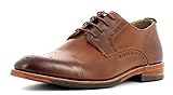  Gordon & Bros Herrenschuhe Mirco S160369 Klassischer rahmengenähter Schnürhalbschuh mit Derbyschnürung und eleganter Vorderkappe für Anzug, Business und Freizeit braun (Cognac), EU 41