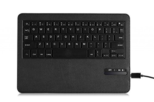 MoKo Samsung Galaxy Tab S 10.5 Bluetooth Tastatur Hülle – PU Leder Tasche Schutzhülle mit abnehmbarer Wireless Bluetooth Keybord Case QWERTY Layout für Samsung Galaxy Tab S 10.5 Zoll Tablet, Schwarz - 6
