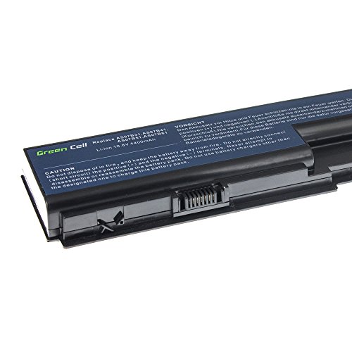 Green Cell® Standard Serie AS07B31 AS07B32 AS07B41 AS07B42 AS07B51 AS07B52 AS07B61 AS07B71 JDW50 Akku für Acer / eMachines / Packard Bell Laptop (6 Zellen 4400mAh 10.8V Schwarz) - 6