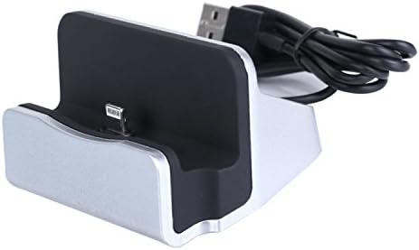 NEXTANY Charge and Sync Dock with Lightning 8pin Cable Connector for iPhone 6 iPhone Plus - Silver