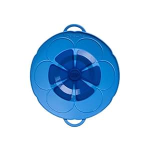 Kochblume vom Erfinder S 22 cm Silikon blau Überkochschutz