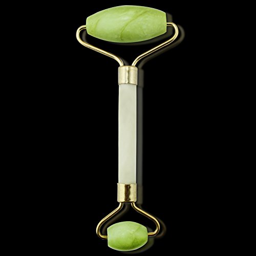Aussel Anti-aging Jade Roller Natural Face Body Healthy Cold Therapy Roller Crystal Massage Roller (Double Head) - 3
