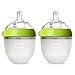 Comotomo Natural Feel Baby Bottle (150 ml, Green, Pack of 2)