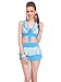 Clovia Women 2 Pc Polyamide Padded Floral Print Swimsuit In Aqua RS.849.00