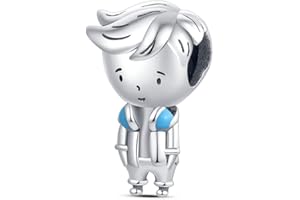 CYMYSS Breloque « Love and Heart » en argent sterling 925 pour femme - Pour bracelets et colliers européens