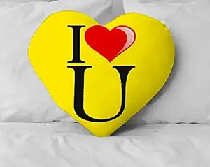 DreamVio Love Heart Shaped Velvet Cushion/Plush/Pillow for Gifting on Birthdays,Anniversaries, Valentine Day Color - Multi (Size- 15x17 inch) Shape 27