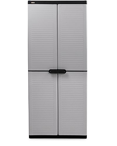 Preisvergleich Produktbild Kunststoffschrank Ondis24 mit 4 Einlegeböden Universalschrank Mehrzweckschrank