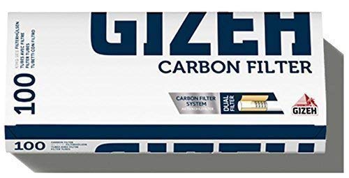 500 (5x100) Gizeh Carbono Filtro (CASQUILLOS,MANGUITOS Filtro,zigarettenhülsen)
