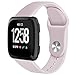 Produktbild DBoer Passt für Armband Fitbit Versa Sport Strap Pure Farbe Soft Silikon Straps für Metallic Armband mit Fitbit Versa Smart Watch,Graue Rose