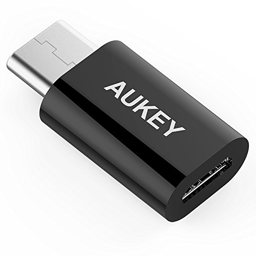 AUKEY USB C Adapter auf Micro USB für Samsung Galaxy S8 , Lumia 950 / 950XL , OnePlus 2 / 3 , Nexus 5X / 6P , Nokia N1 Tablet , usw.