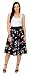 Navy Blue Multi Floral Panel Crepe Skirt RS.550.00