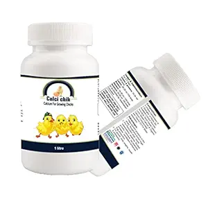 ANFOTAL NUTRITIONS Calci Chik Calcium Growing for Poultry, Chicks & Growers,Layers,Broilers Supplements (1 Liter HDPE)