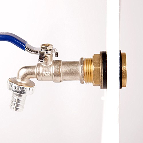 Regentonnenverschraubung Faßverschraubung mit 1/2″ Aufnahme für Zapfhahn (Faß01) - 4