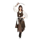 Komplettes Kostüm Piratin für Damen. Das lustige Damen Faschingskostüm für Erwachsene im Piraten Look eignet sich hervorragend als Gruppenkostüm für Frauen und Männer. Sie erhalten kleine und große Größen. Passende Piratenkostüme für Ihn erhalten Sie ebenfalls von Kostümplanet