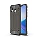 Produktbild SsHhUu Huawei Honor Play Hülle, TPU + PC Doppelschicht Schutzhülle Ganzkörper Rüstung Robust Stoßstange Handyhülle Dual Layer Stoßfest Rutschfest Schale Für Huawei Honor Play 2018 (6.3") Bronze