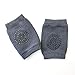 Produktbild Miji 1 Paar Baby Kniebandage Elastische Kinder Knieschoner Knie Sleeve Krabbelschoner Anti-Rutsch Baby Knieschützer Knie Schutz, Dunkelgrau