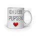 Produktbild Loomiloo Ich Liebe Pupsen 7 Tasse Kaffeetasse Pups Kacke Kollegin Freundin Sprüche Tassen