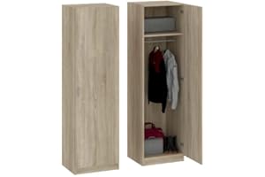 Oggi Enna Armadio Armadio 1 anta Armadio ad un'anta pratico e solido per stanze diverse, rovere Sonoma 175x51 (AxL)