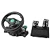 Produktbild Ruirain-DE 180 Degree Rotation ABS Gaming Vibration Racing Steering Wheel with Pedals