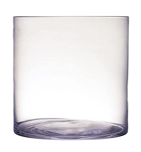 Glasvase Zylinder Dekoglas Tischdeko Vase Blumenvase klar rund Ø 30 cm H 30 cm