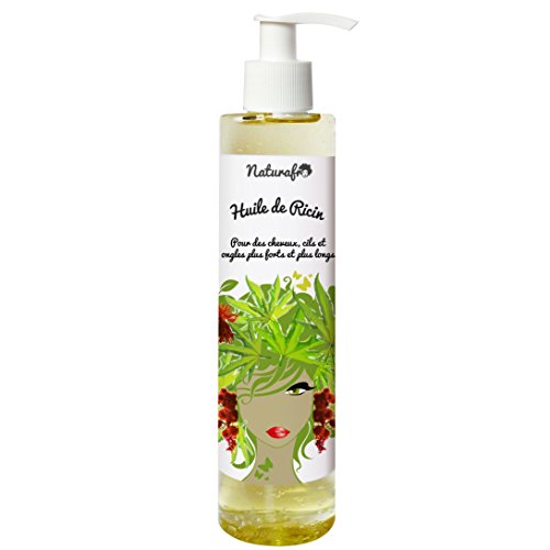 naturafro - Aceite de Ricino para cabello, pestañas y uñas - 500 ml